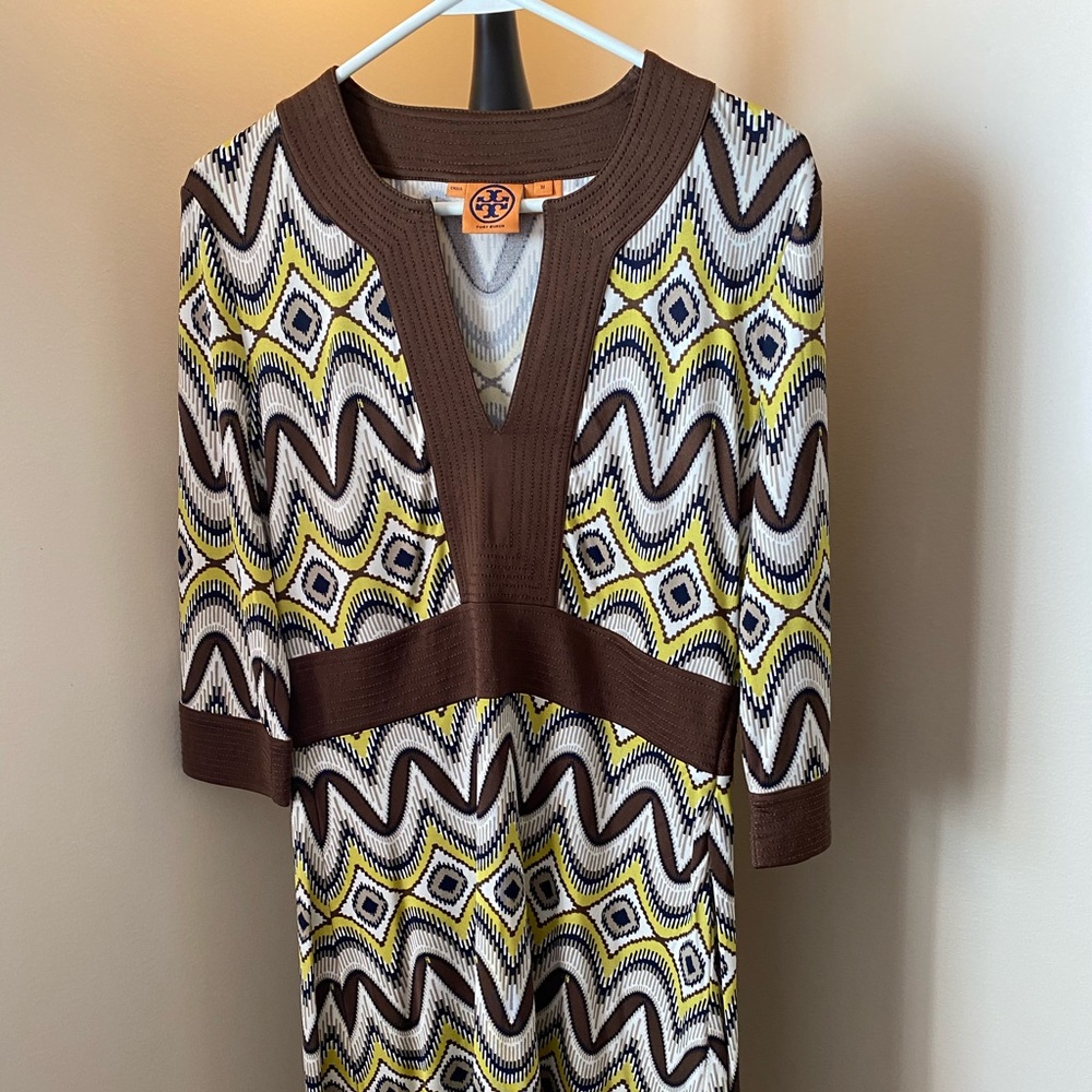 Tory Burch 100% Silk Knit Dress Size M